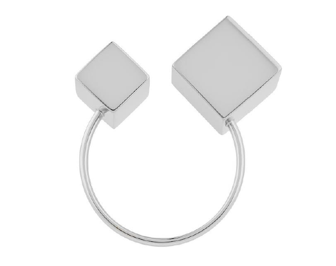 Bracelete Cubo Assimétrico P